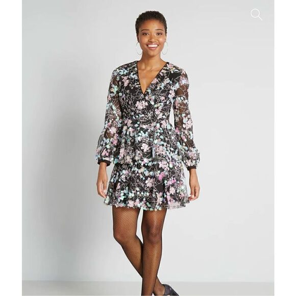 ModCloth U Collection Forever Unique A Mermaid’s Garden Sequin Mini Dress - Picture 1 of 10